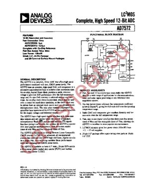 AD7572JNZ05 datasheet  